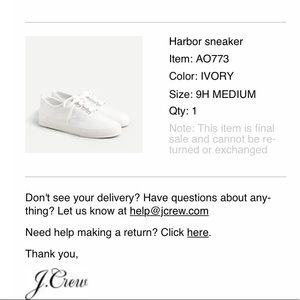 Jcrew Canvas Harbor Sneaker